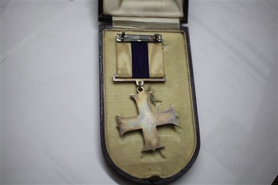 A Military Cross medal to Lieutenant Francis Rennie Daniel,